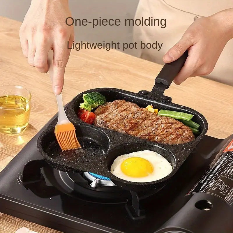 3-in-1 Non-Stick Cast Iron Breakfast Pan
