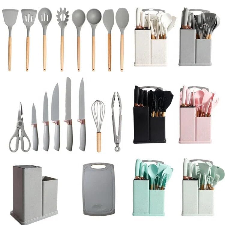 19pcs Silicone Kitchen Utensils Set