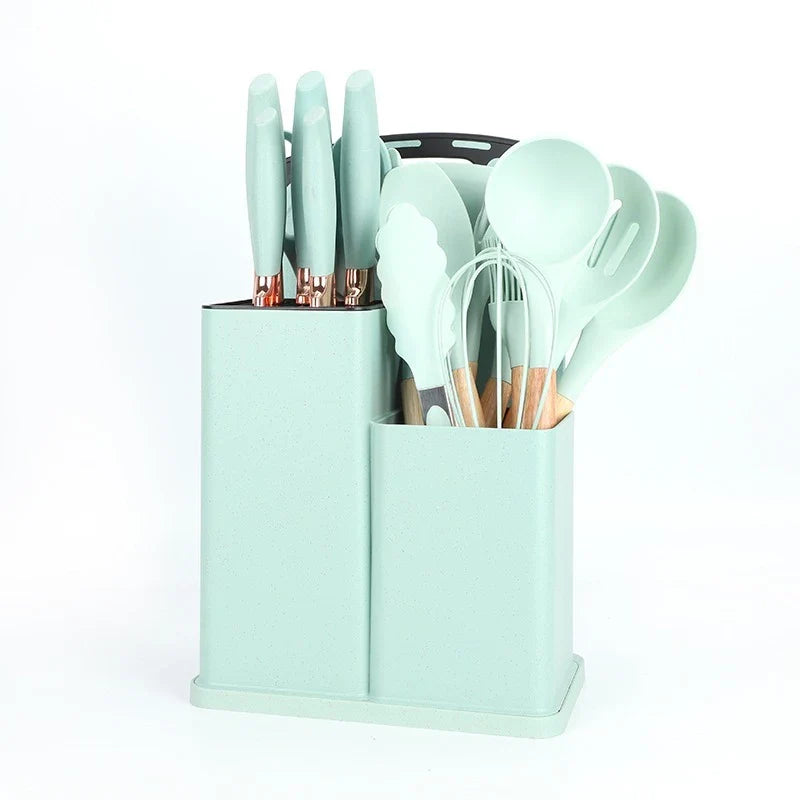 19pcs Silicone Kitchen Utensils Set