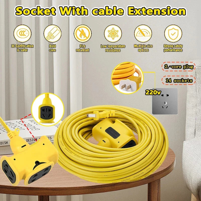 Heavy Duty Extension Cord Socket