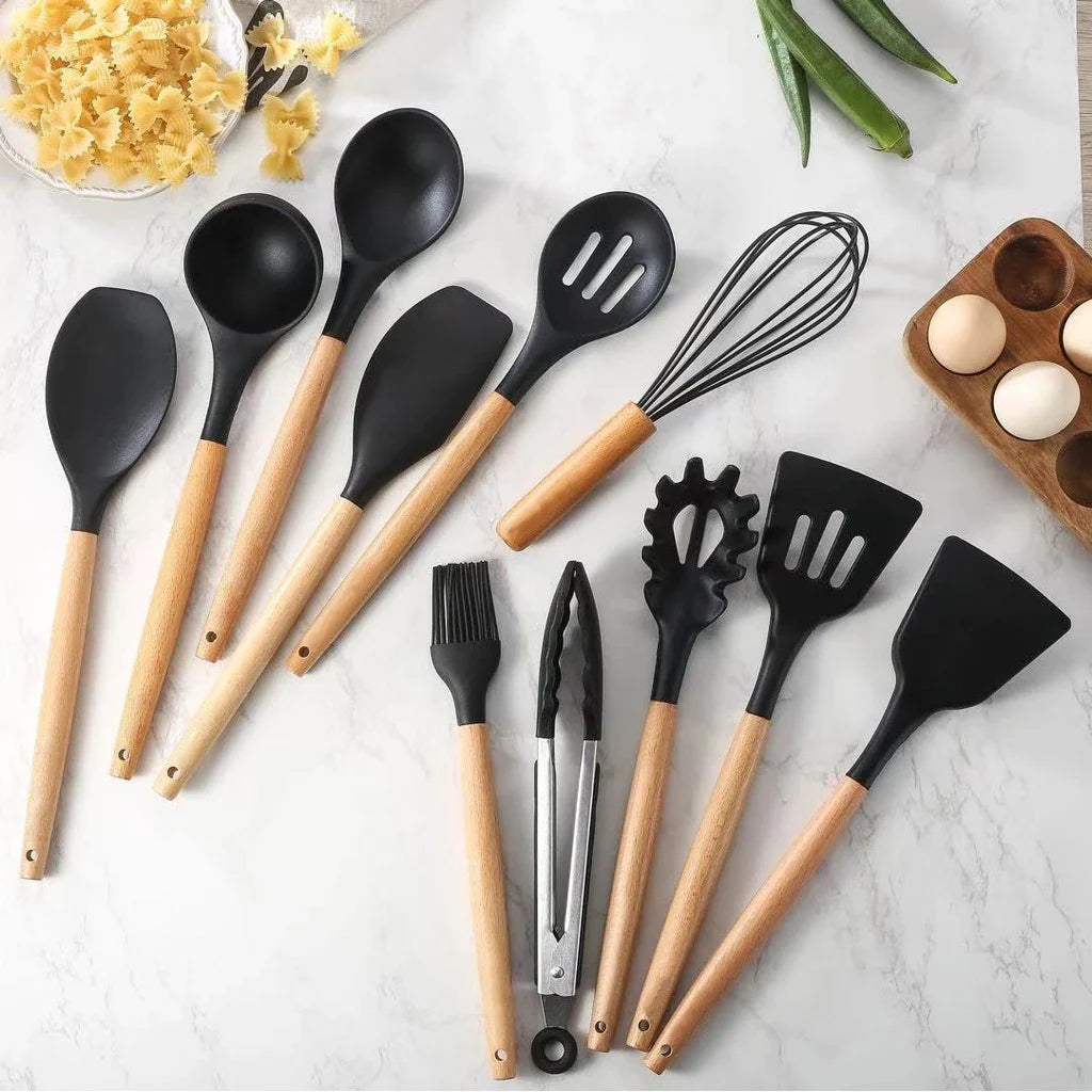 12PCS SILICONE KITCHEN UTENSILS SET