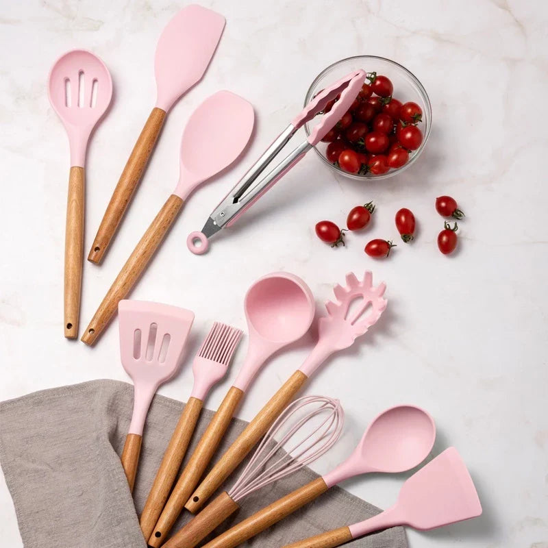 12PCS SILICONE KITCHEN UTENSILS SET