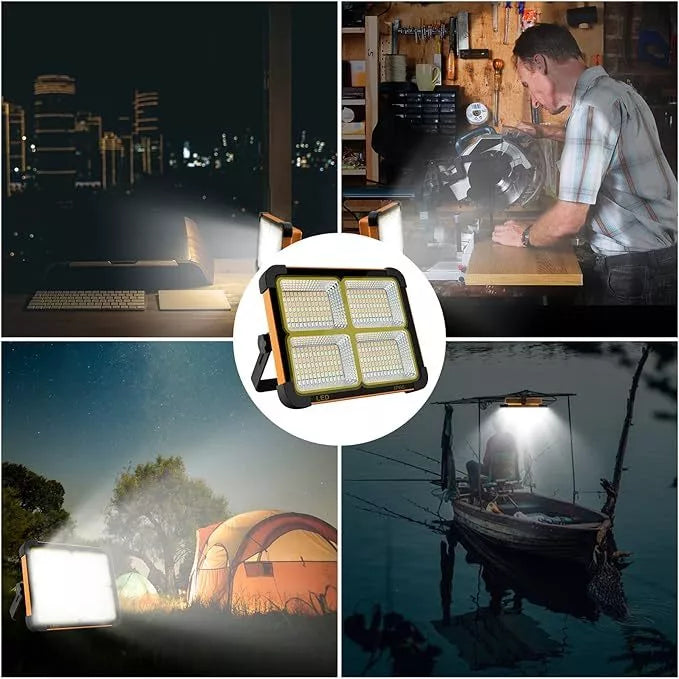 1000W Waterproof Solar Emergency Light – Power Up Your Nights, Rain or Shine!