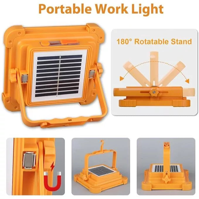 1000W Waterproof Solar Emergency Light – Power Up Your Nights, Rain or Shine!