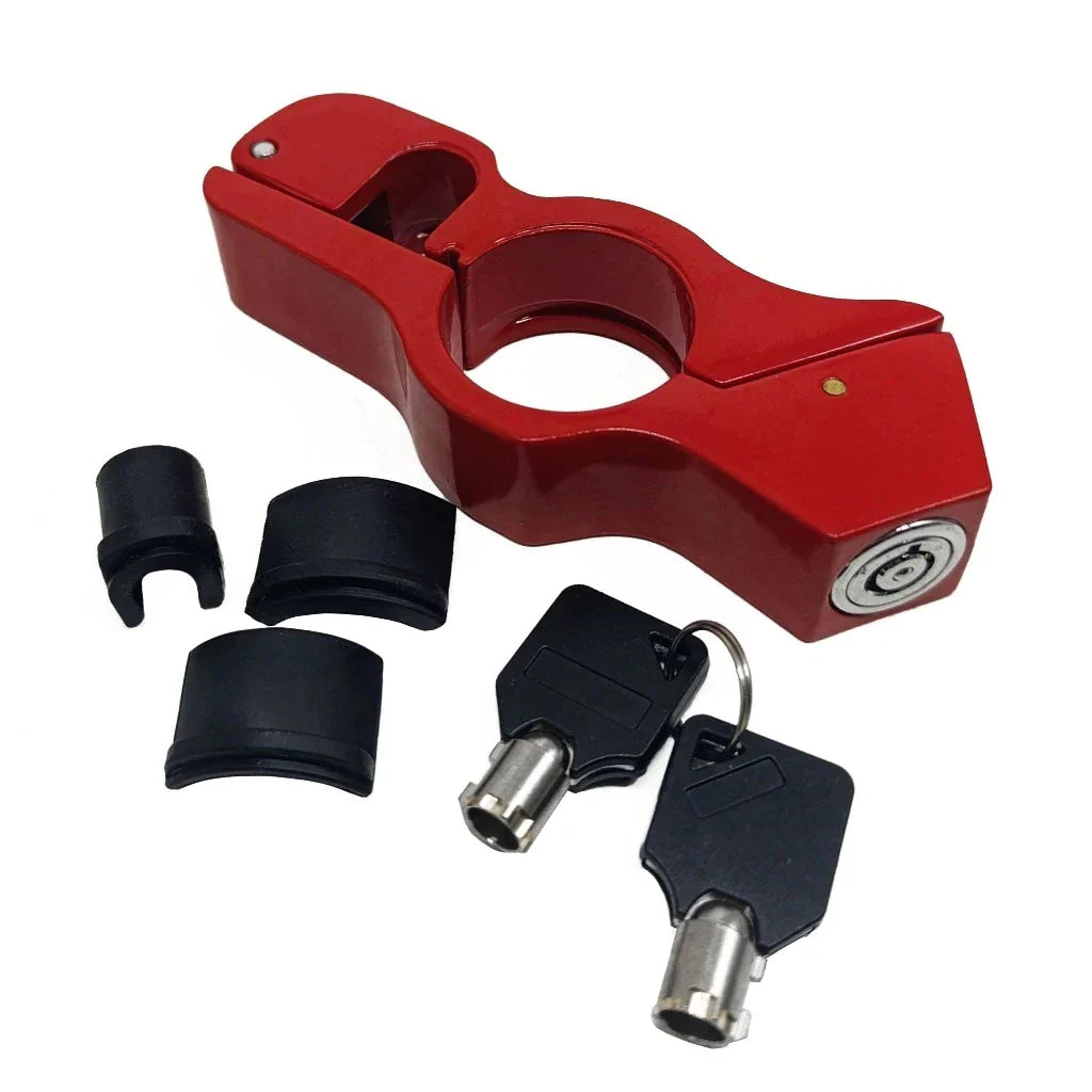 Anti-Theft Aluminum Alloy Grip Lock – Secure Your Ride in Seconds!