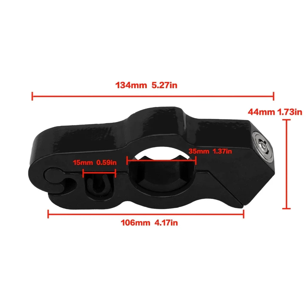 Anti-Theft Aluminum Alloy Grip Lock – Secure Your Ride in Seconds!