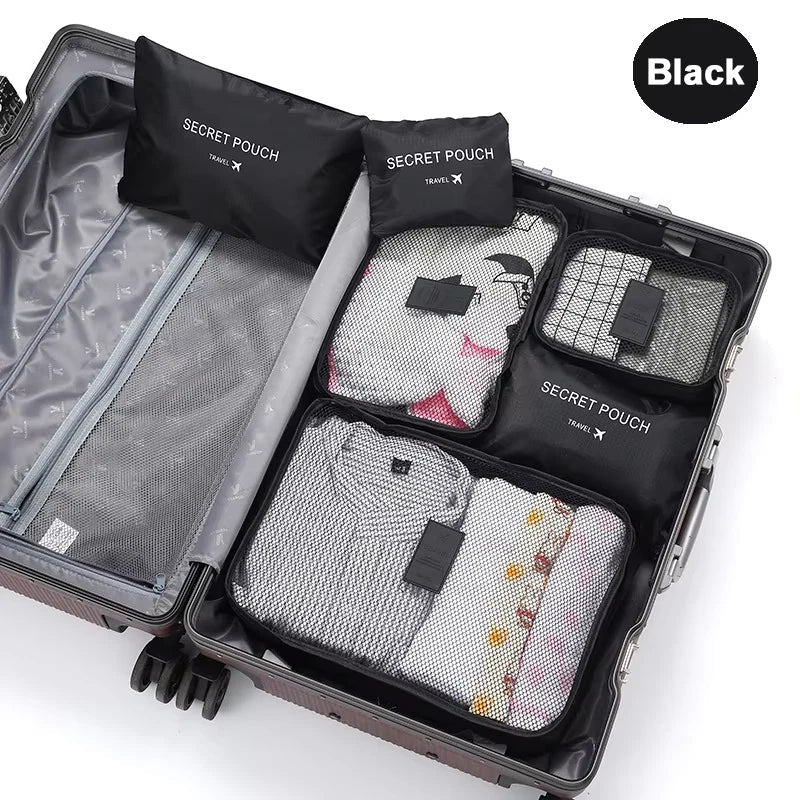 6PCS TRAVEL LUGGAGE ORGANIZER SET