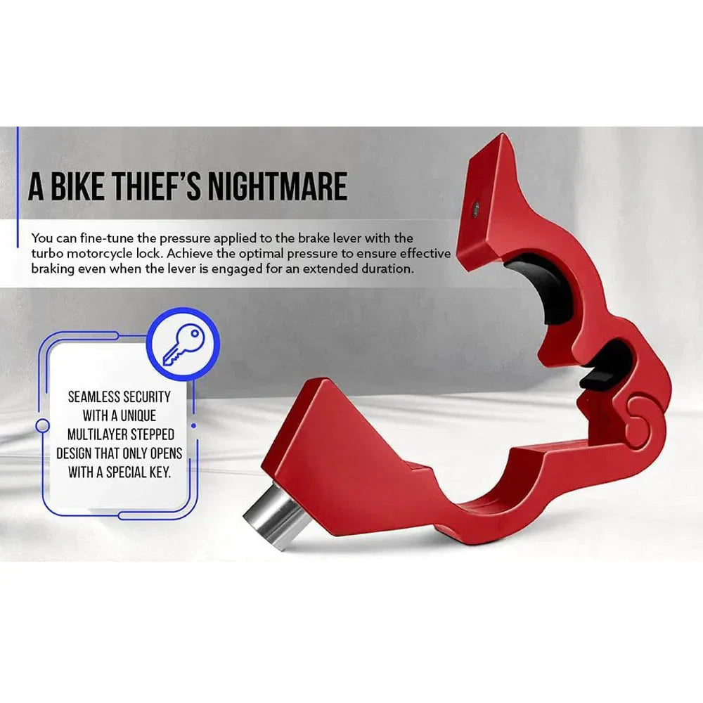 Anti-Theft Aluminum Alloy Grip Lock – Secure Your Ride in Seconds!