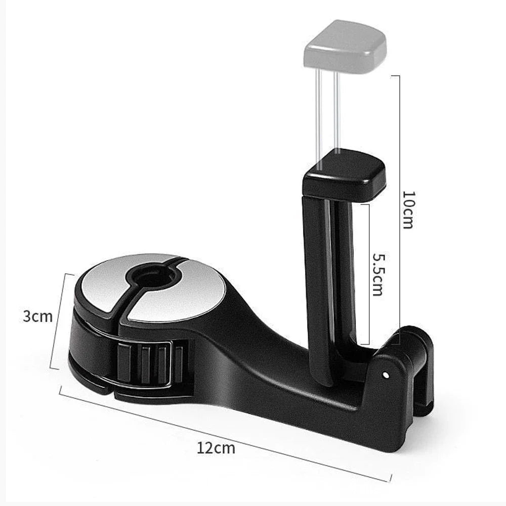 2-IN-1 Car Seat Headrest Hook and Phone Holder