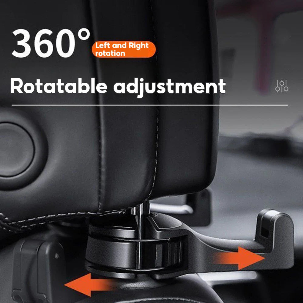 2-IN-1 Car Seat Headrest Hook and Phone Holder