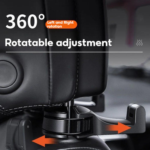 2-IN-1 Car Seat Headrest Hook and Phone Holder