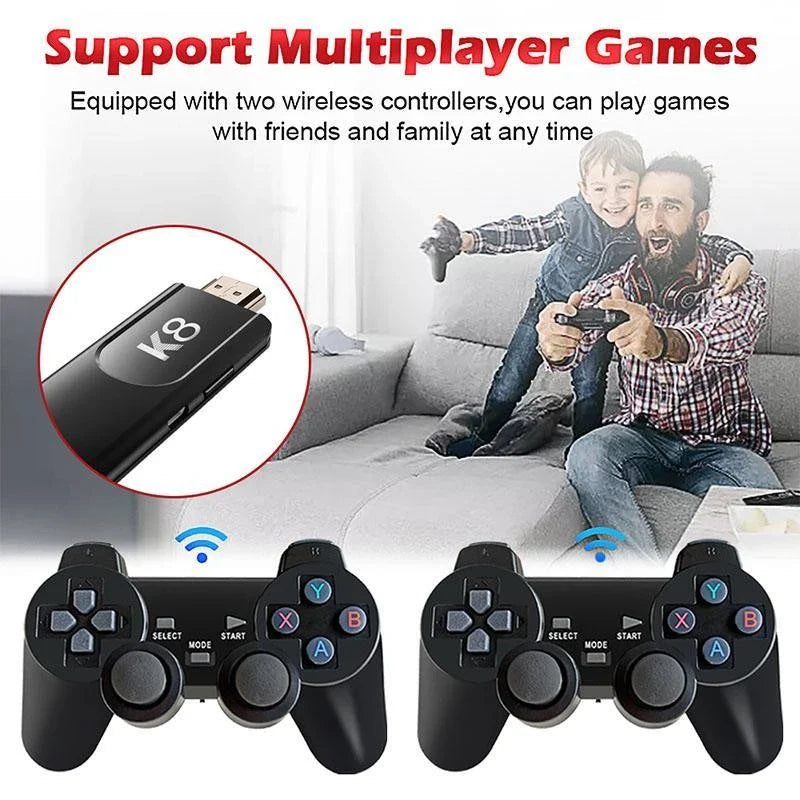 K8 Game Stick 40000 games with 2 Gaming Controllers