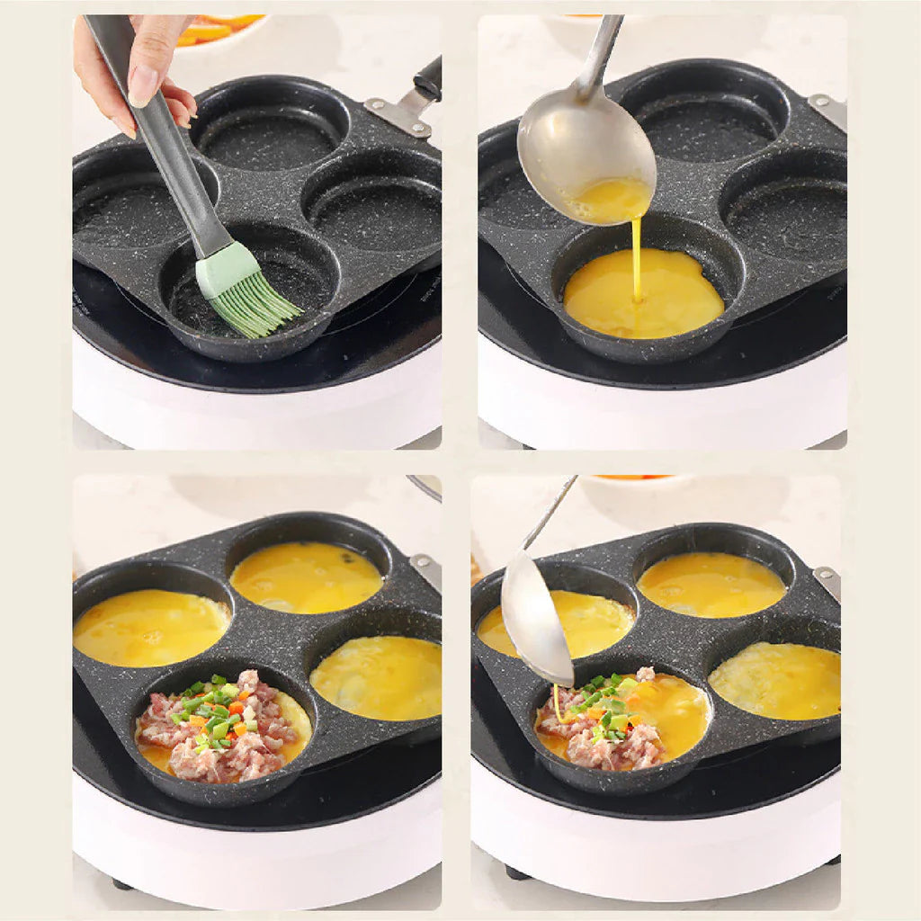 4-Hole Non-stick Egg Frying Pan