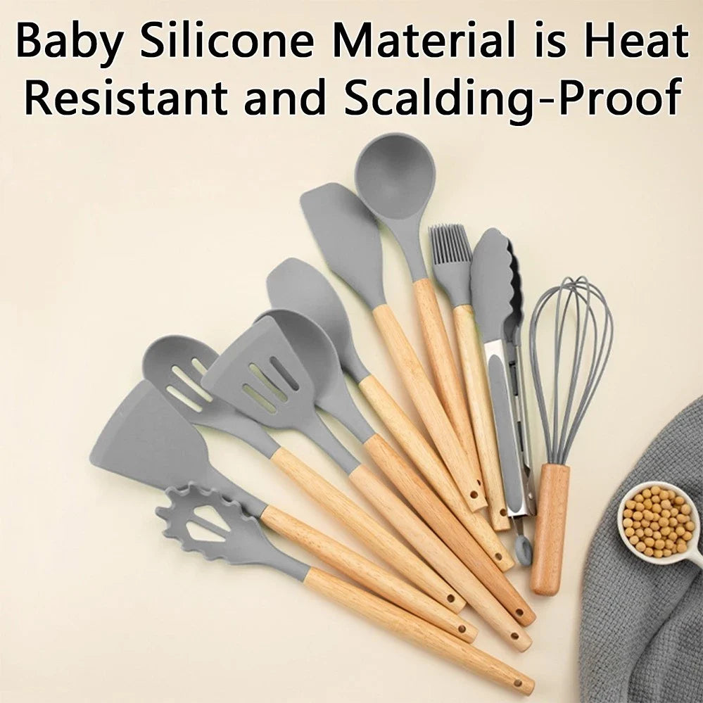 19pcs Silicone Kitchen Utensils Set