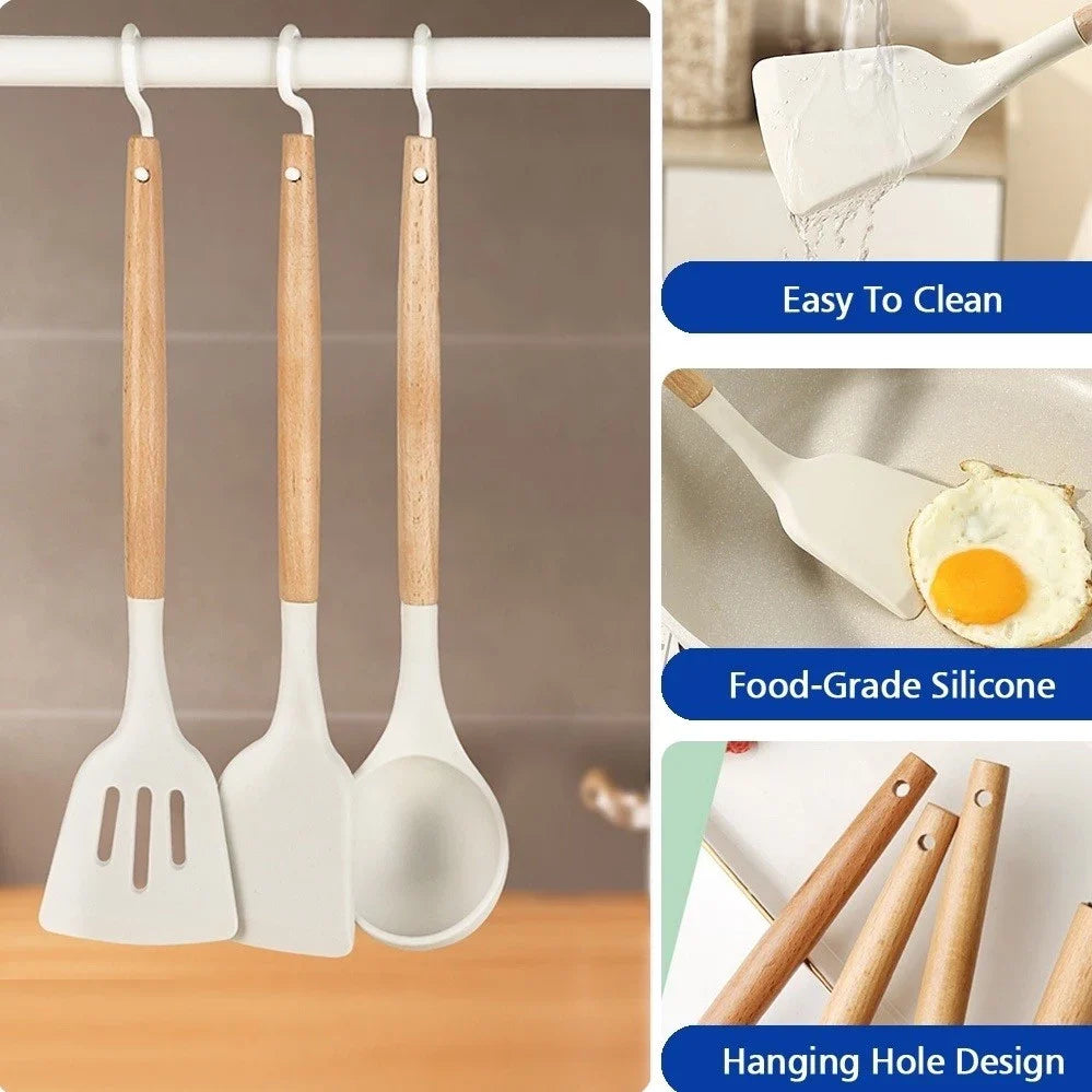 19pcs Silicone Kitchen Utensils Set
